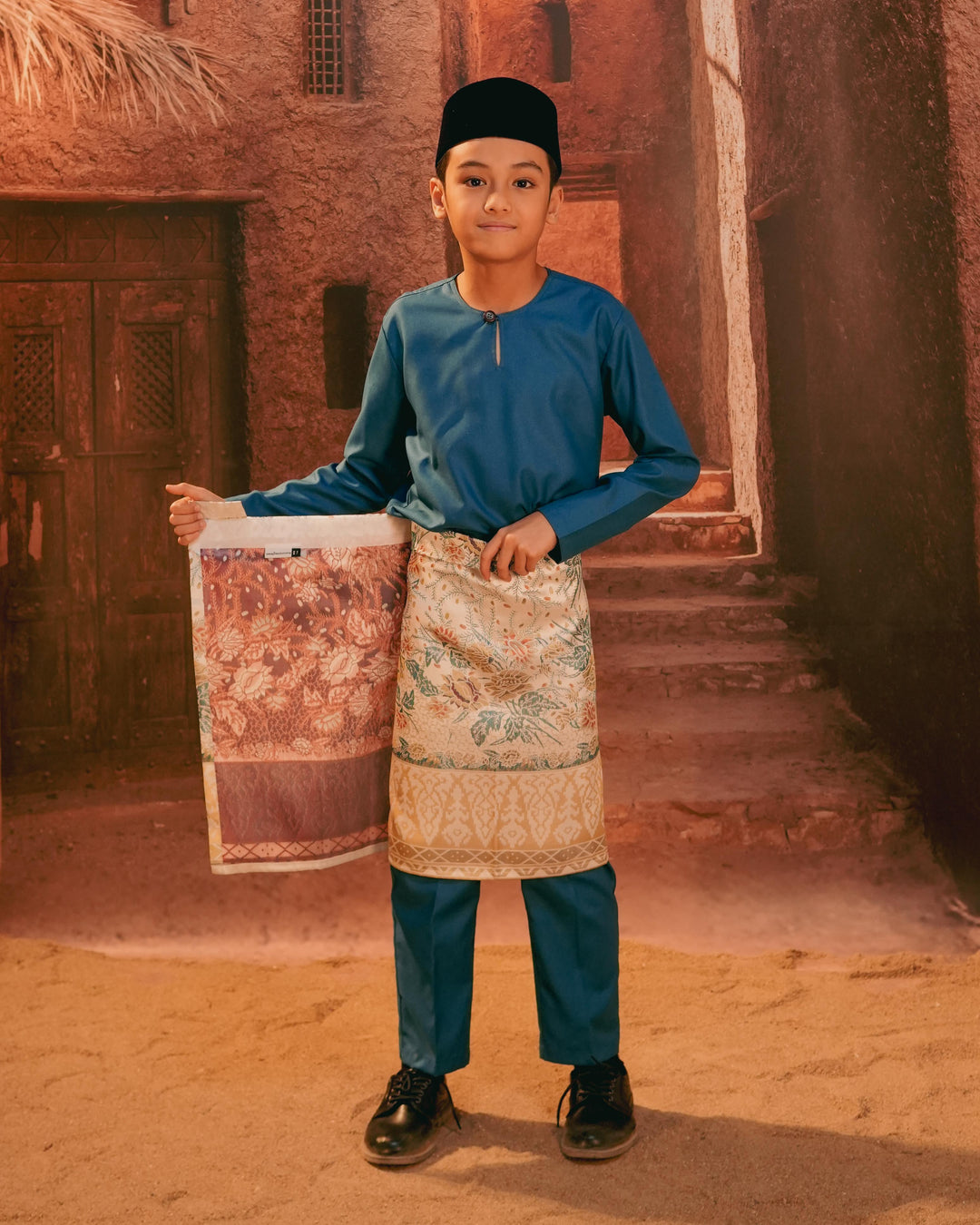 Seri Istana Instant Sampin Kid - Soft Gold & Blue