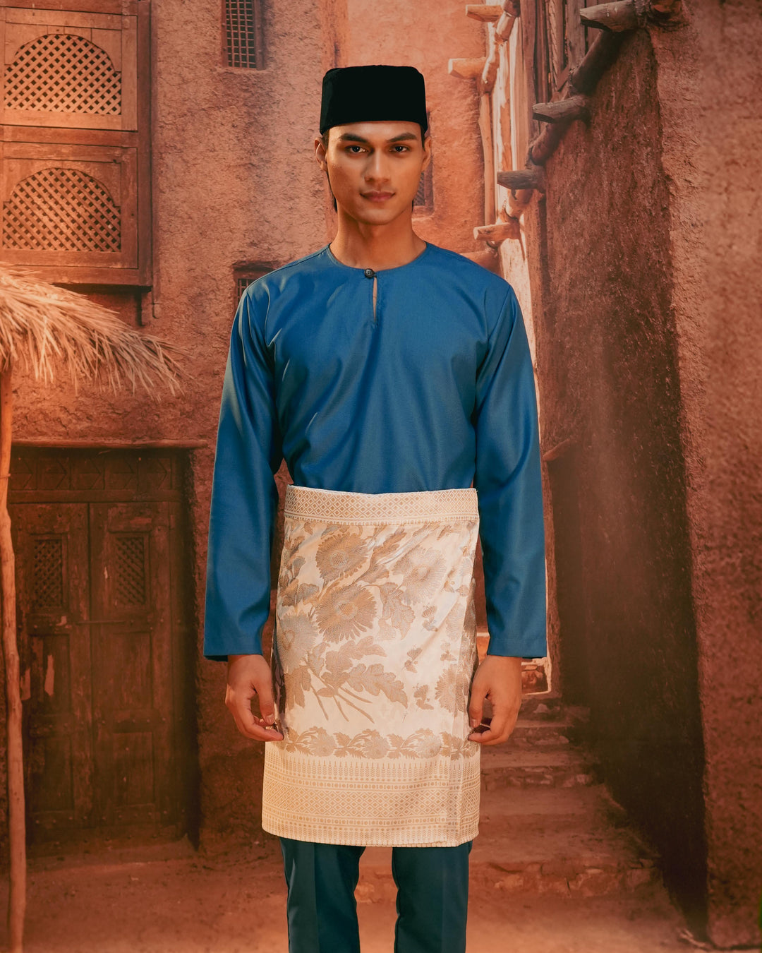 Kekwa Warisan Instant Sampin Adult - Soft Green & Olive