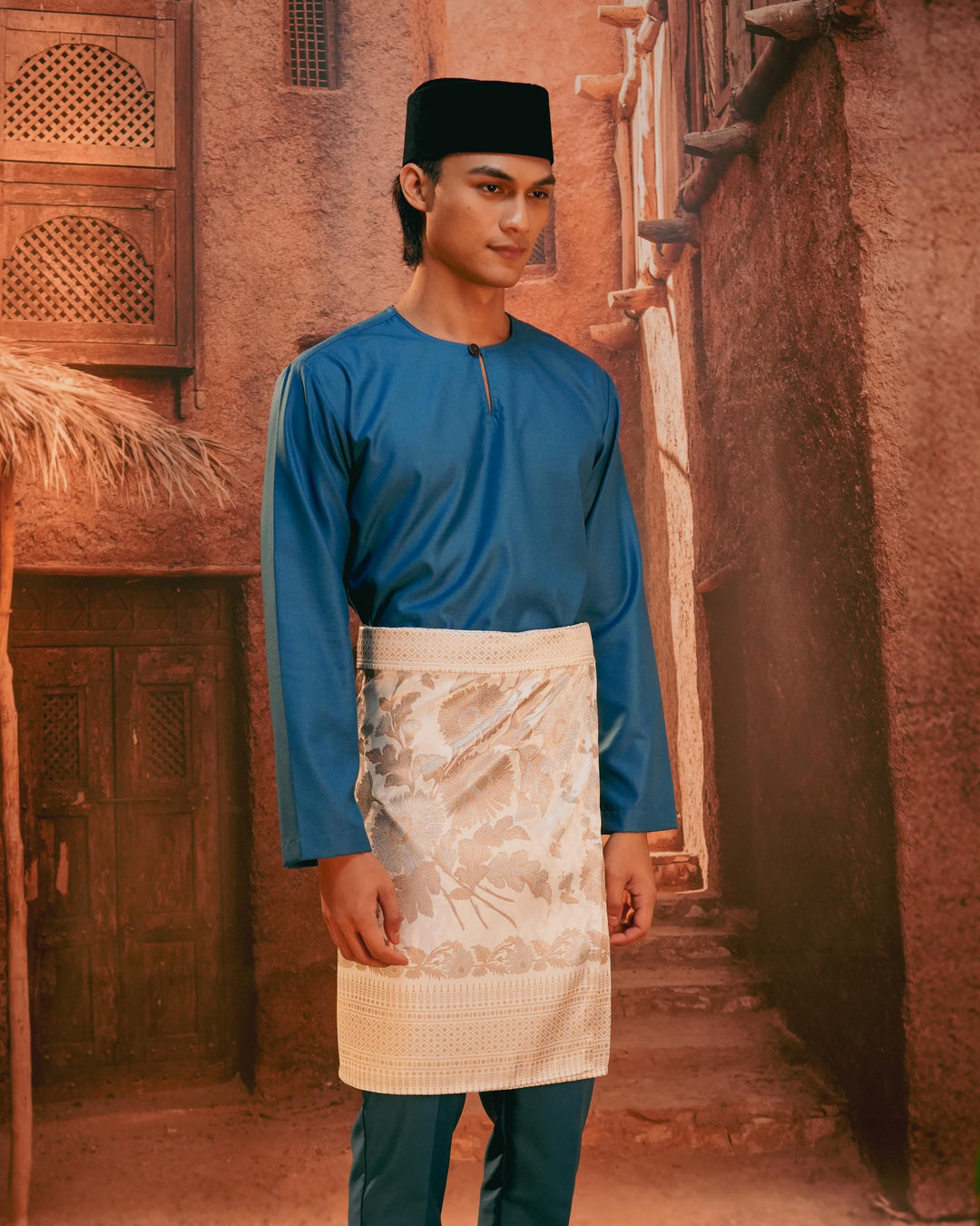 Kekwa Warisan Instant Sampin Adult - Soft Green & Olive