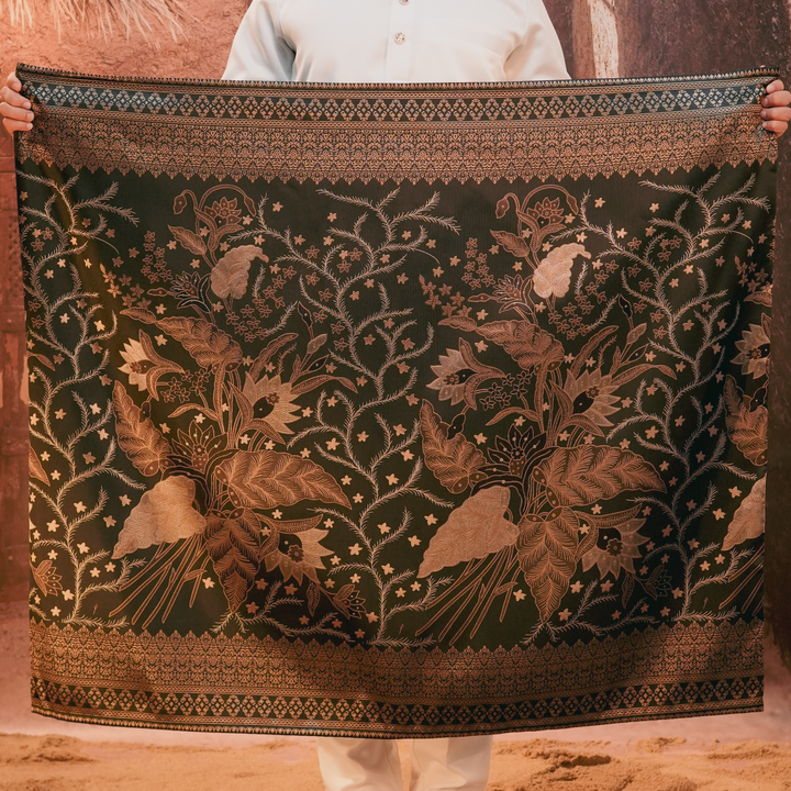 Bunga Seri Original Sampin Adult - Black & Gold