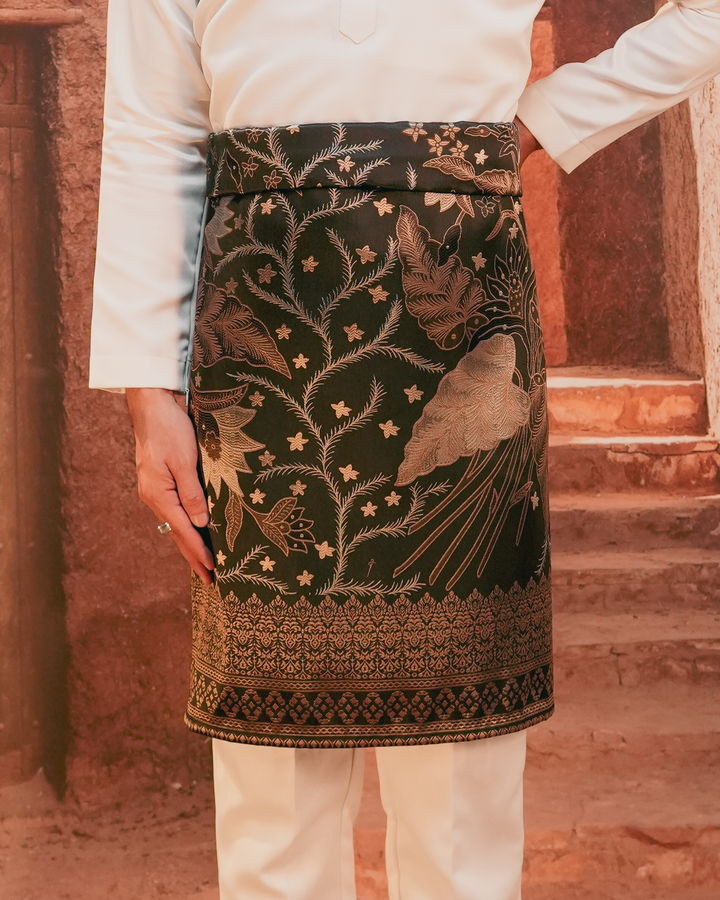 Bunga Seri Original Sampin Adult - Black & Gold