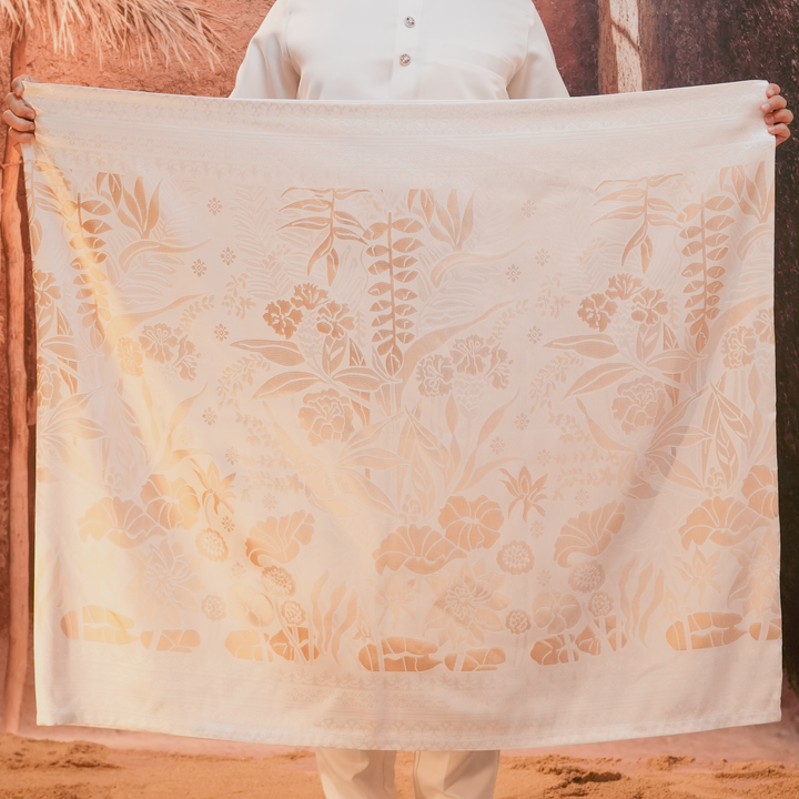 Rimba Hijau Original Sampin Adult - Offwhite & Gold