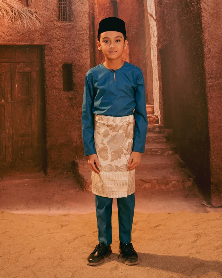 Kekwa Warisan Instant Sampin Kid - Soft Green & Olive