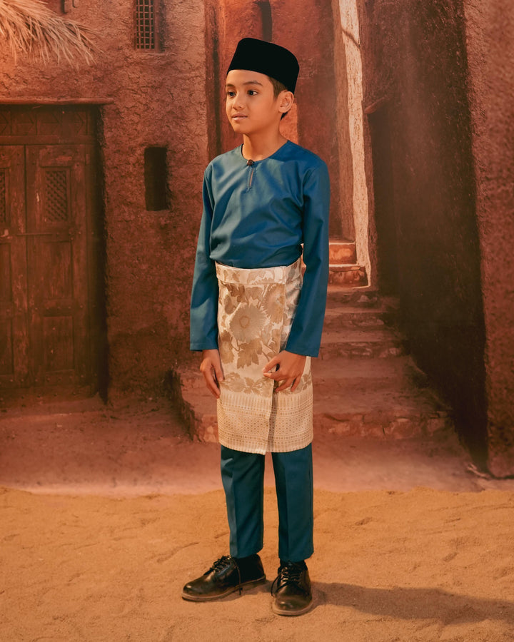 Kekwa Warisan Instant Sampin Kid - Soft Green & Olive