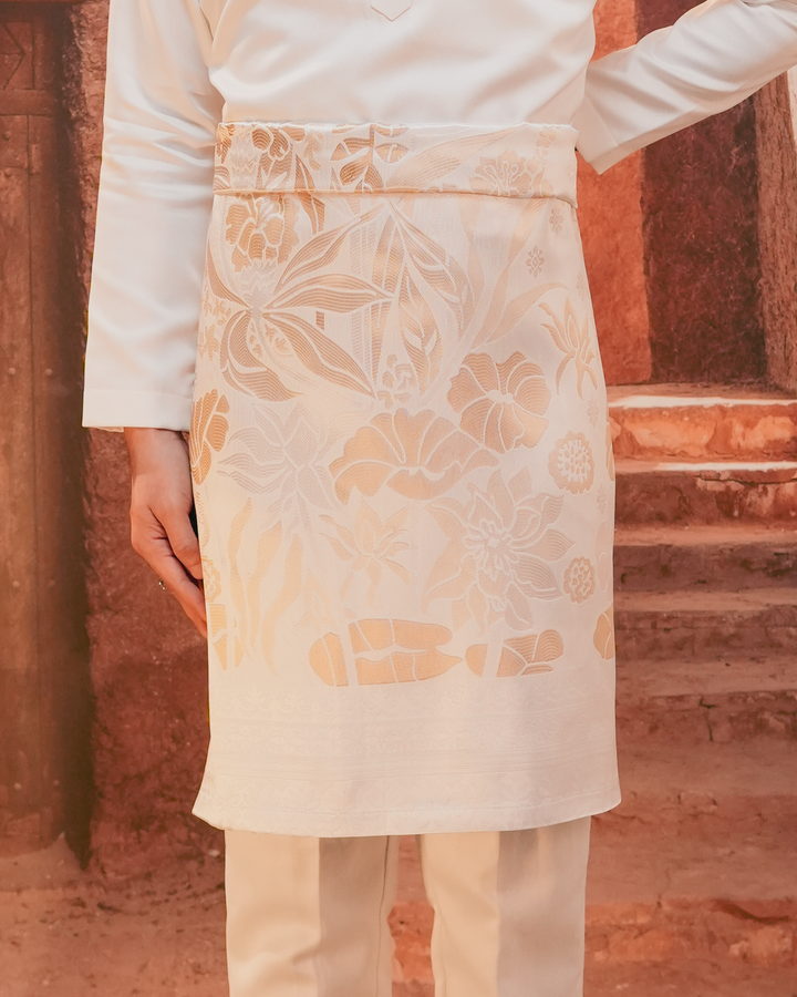 Rimba Hijau Original Sampin Adult - Offwhite & Gold