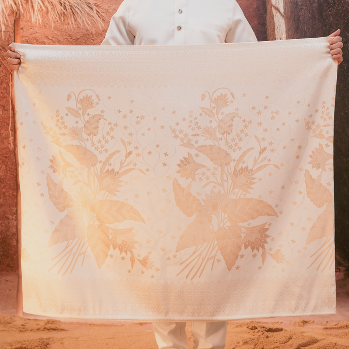 Bunga Seri Original Sampin Adult - Offwhite & Gold