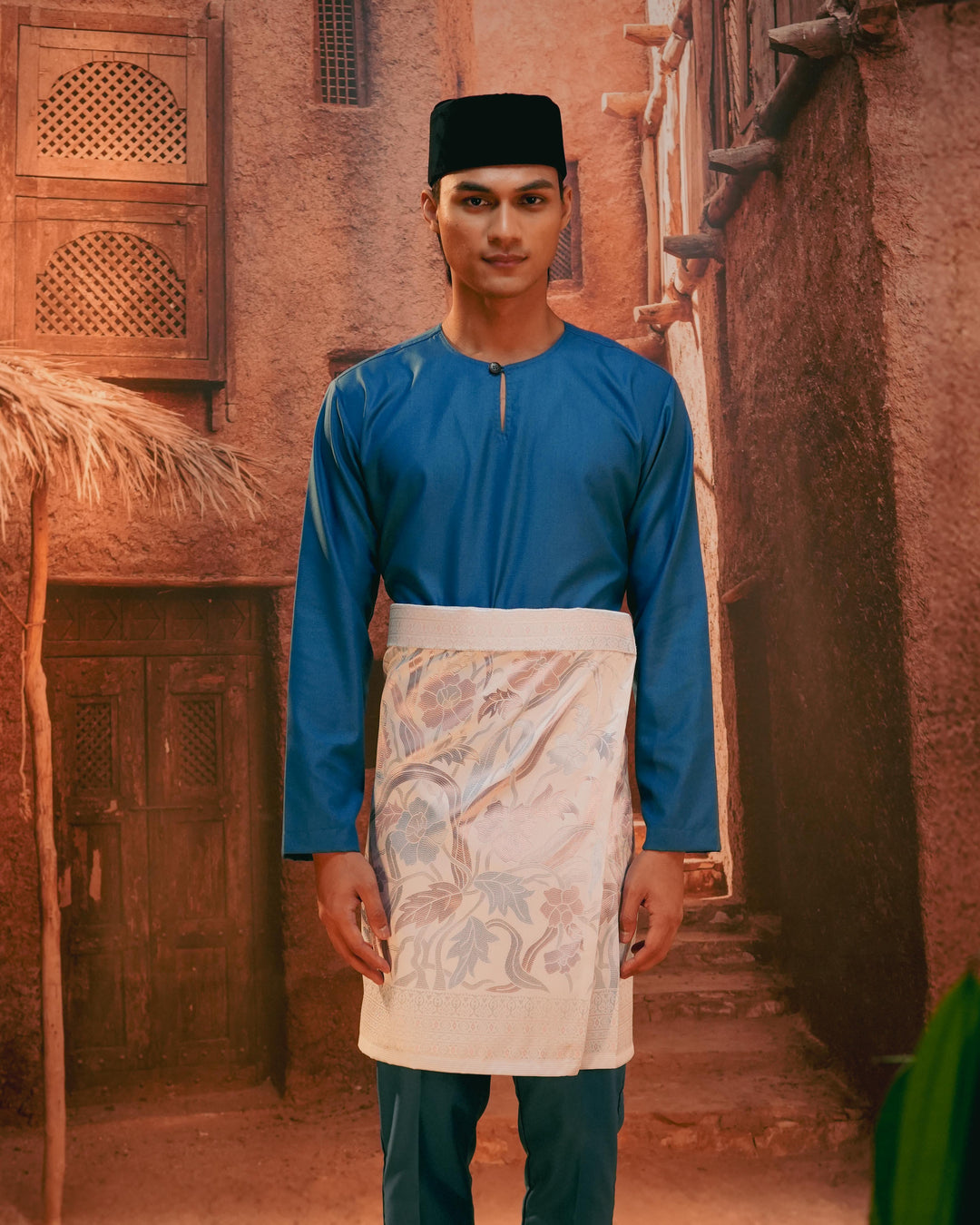 Anyaman Lestari Instant Sampin Adult - Soft Blue & Purple