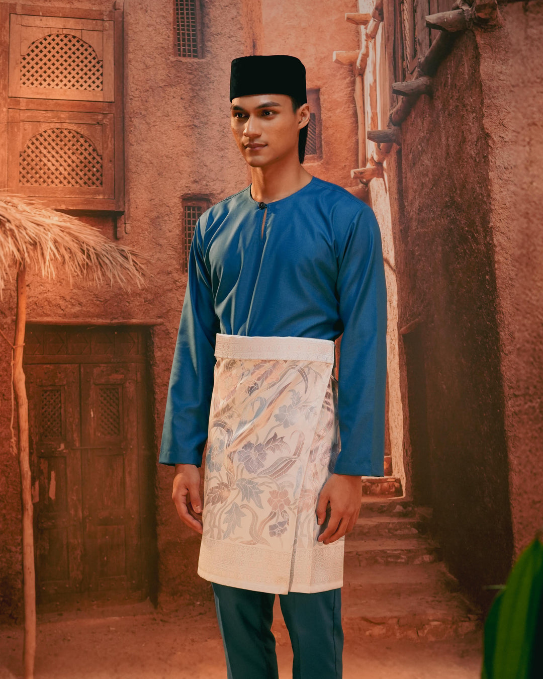 Anyaman Lestari Instant Sampin Adult - Soft Blue & Purple