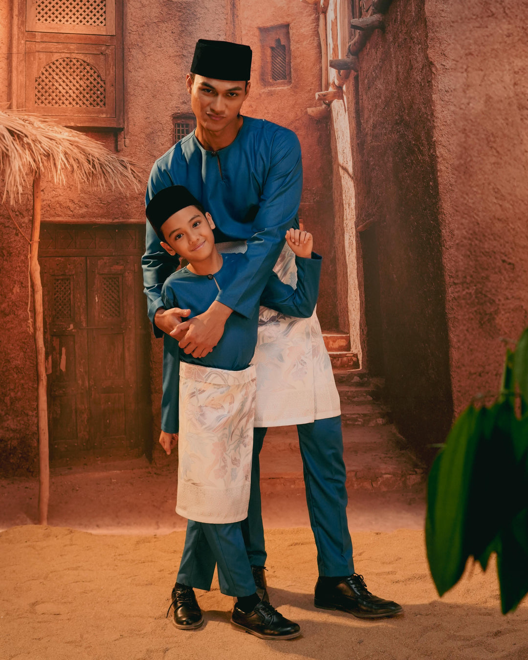 Anyaman Lestari Instant Sampin Kid - Soft Blue & Purple