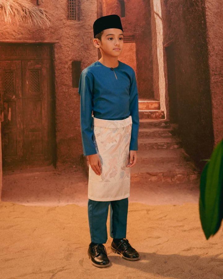 Anyaman Lestari Instant Sampin Kid - Soft Blue & Purple