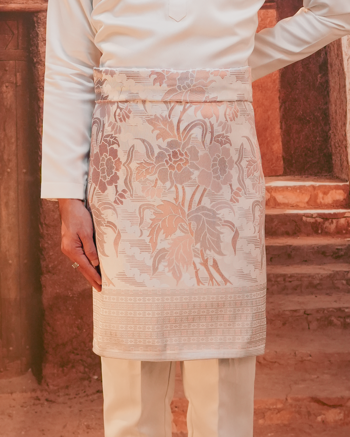 Bunga Raya Original Sampin Adult - Soft Pink & Purple