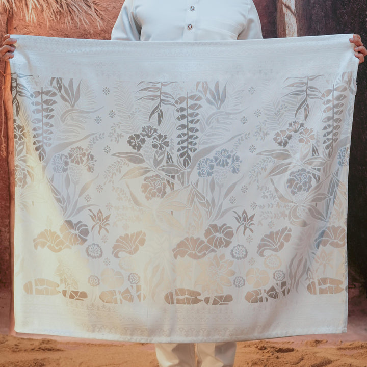 Rimba Hijau Original Sampin Adult - Offwhite & Silver - SampinExclusiveMy