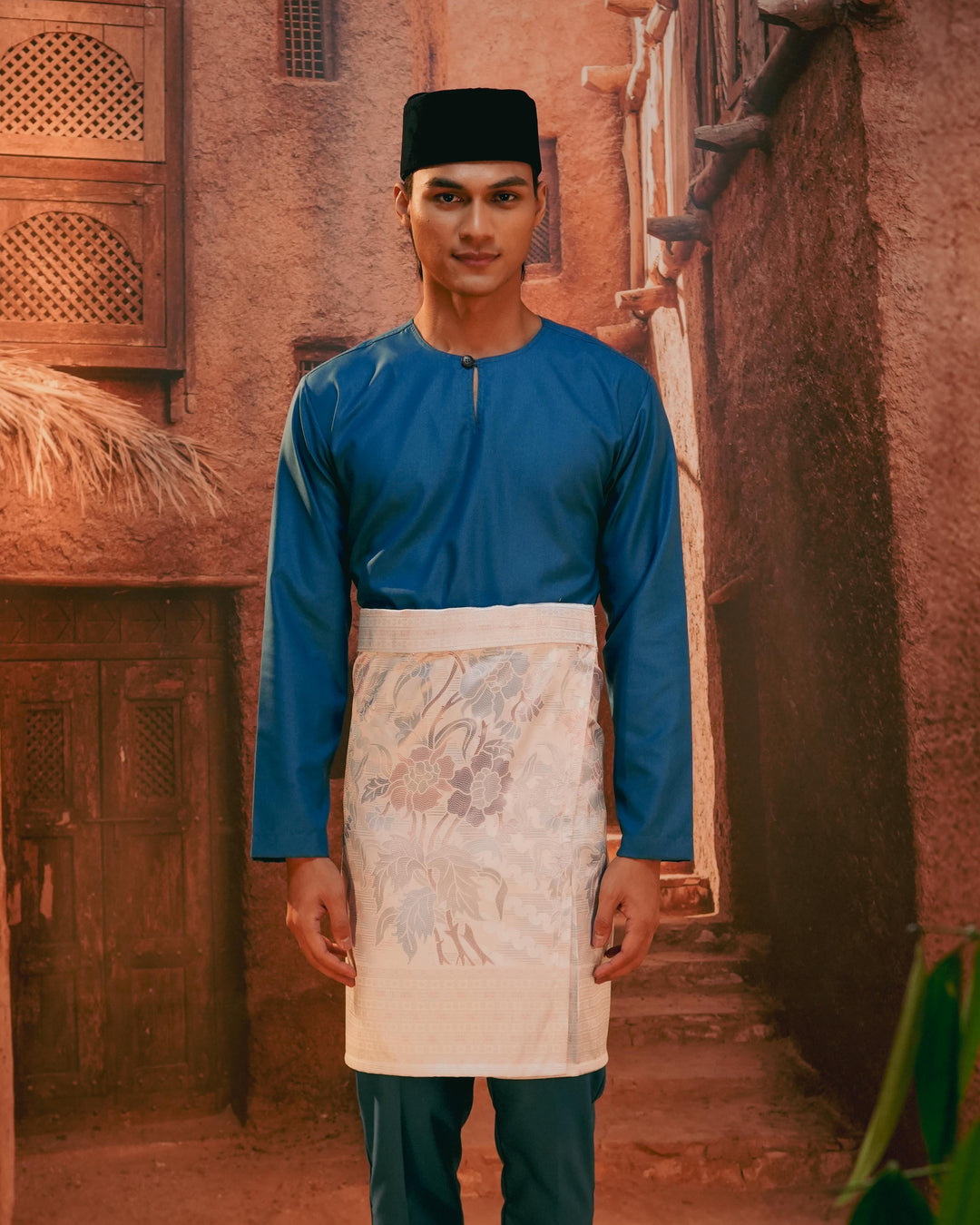 Bunga Raya Instant Sampin Adult - Soft Blue & Purple