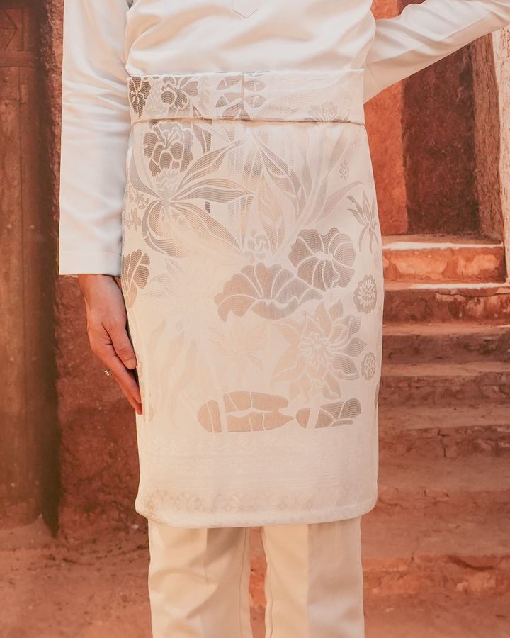 Rimba Hijau Original Sampin Adult - Offwhite & Silver