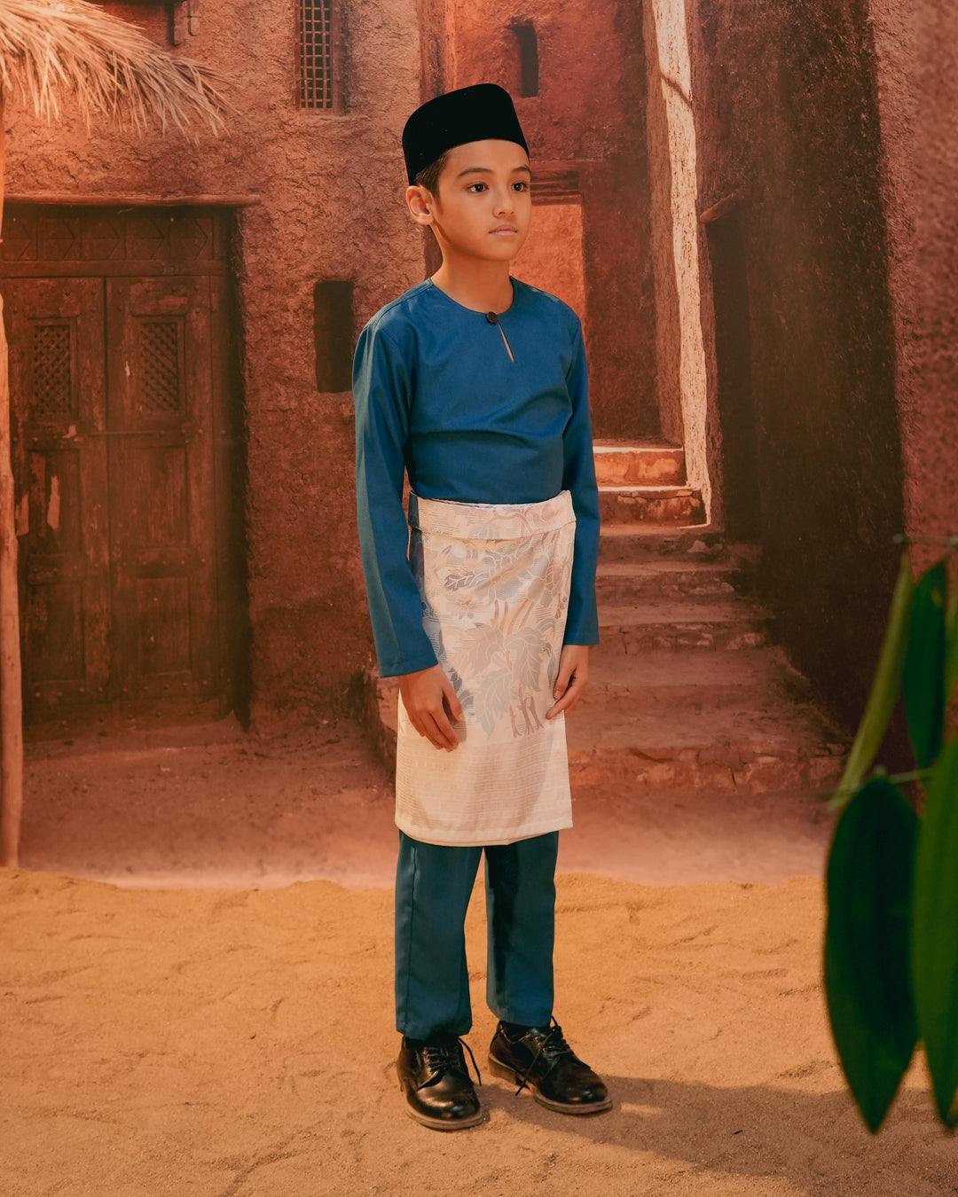 Bunga Raya Instant Sampin Kid - Soft Blue & Purple