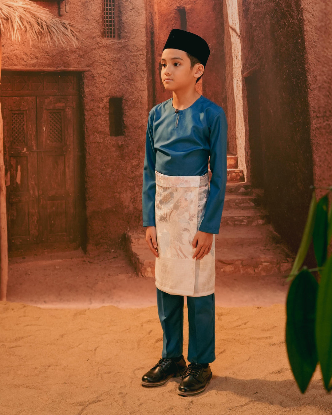 Bunga Raya Instant Sampin Kid - Soft Blue & Purple