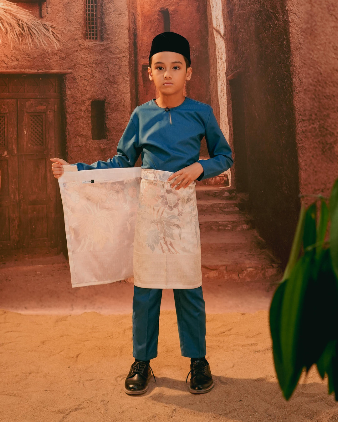 Bunga Raya Instant Sampin Kid - Soft Blue & Purple