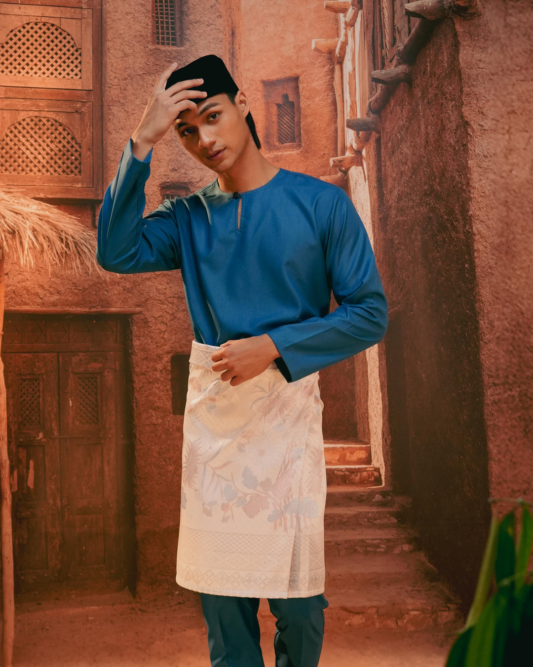 Purnama Instant Sampin Adult - Soft Blue & Purple