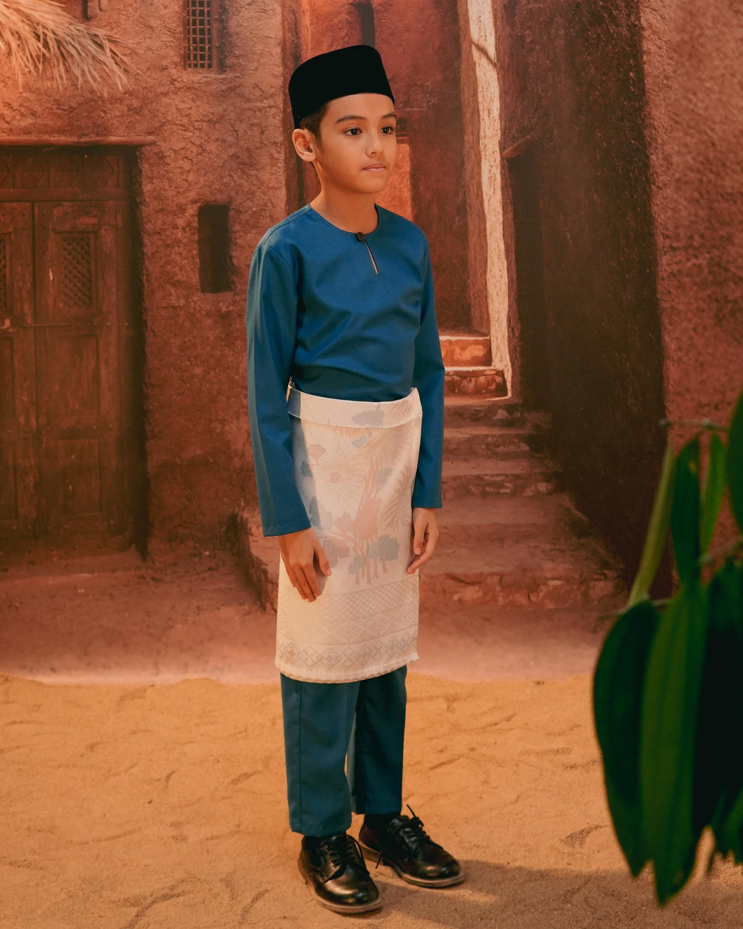 Purnama Instant Sampin Kid - Soft Blue & Purple