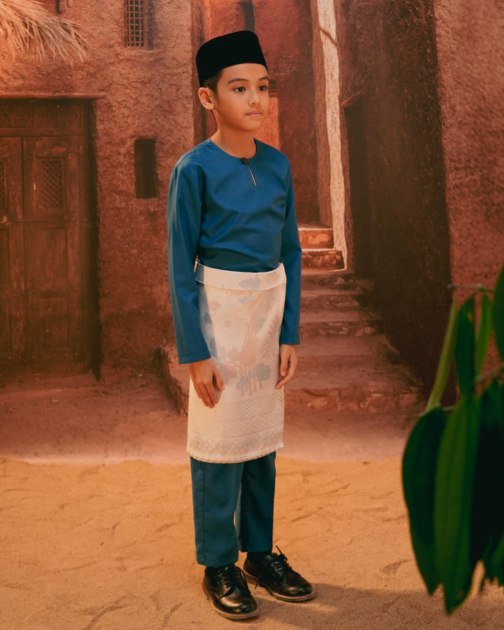 Purnama Instant Sampin Kid - Soft Blue & Purple