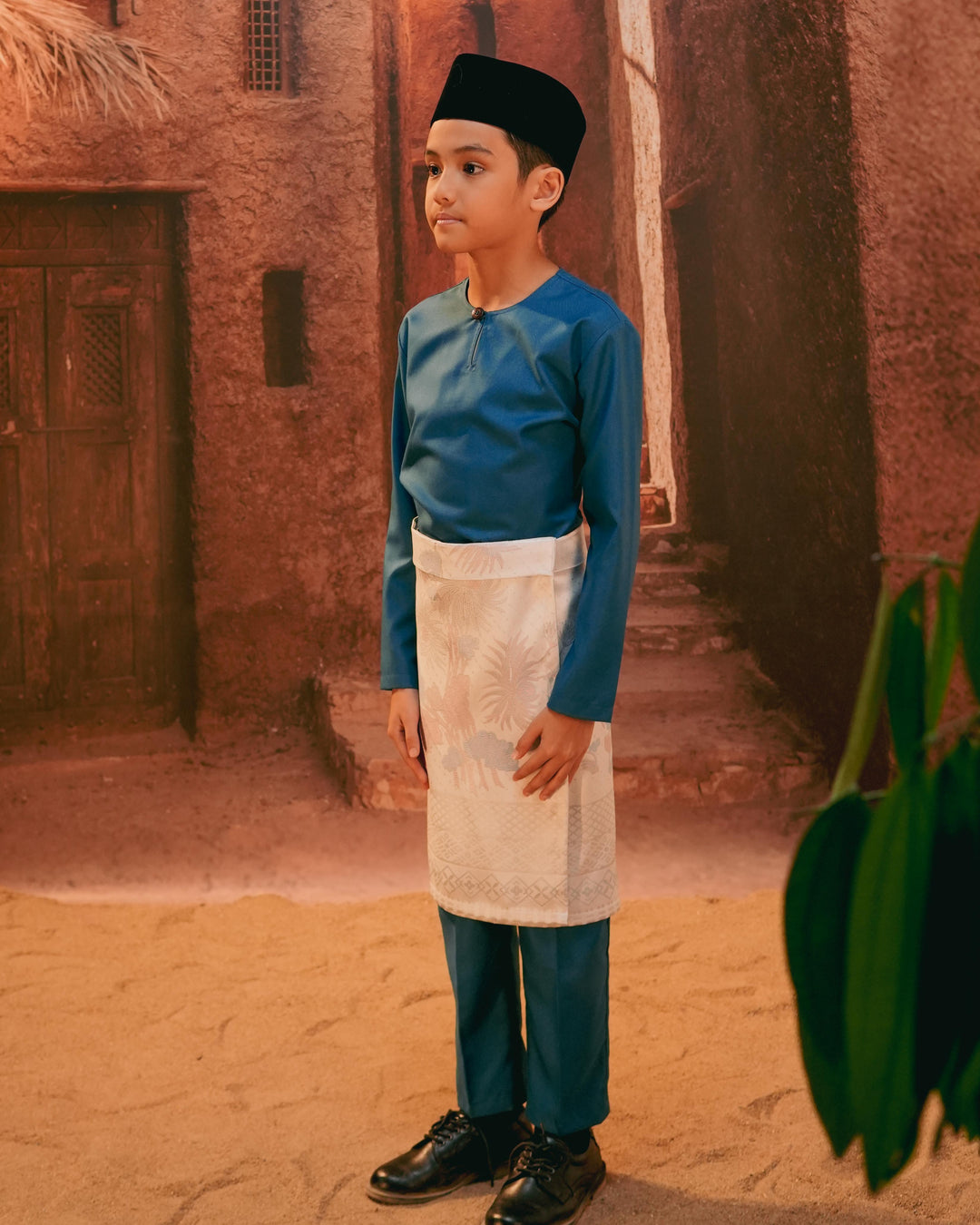 Purnama Instant Sampin Kid - Soft Blue & Purple