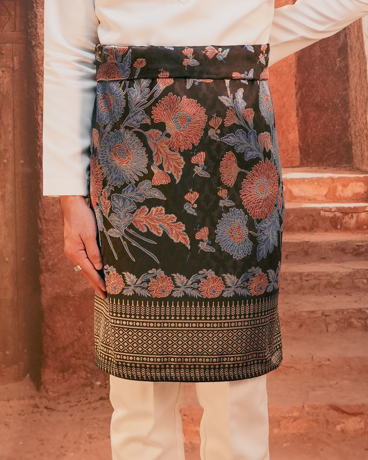 Kekwa Warisan Original Sampin Adult - Navy Blue & Maroon