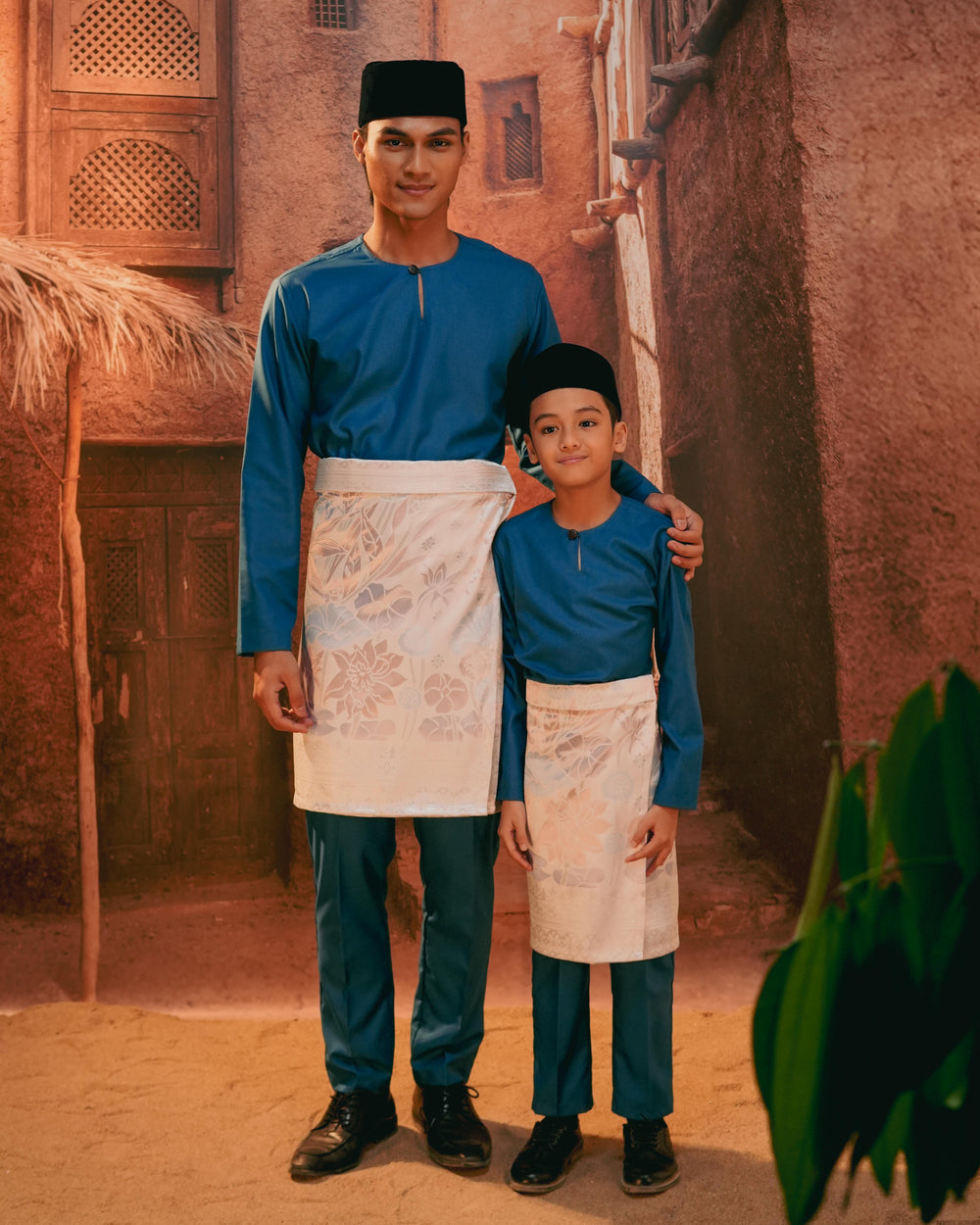 Rimba Hijau Instant Sampin Adult - Soft Blue & Purple - SampinExclusiveMy