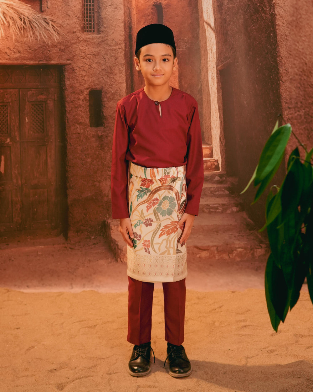 Anyaman Lestari Instant Sampin Kid - Offwhite & Mix - SampinExclusiveMy