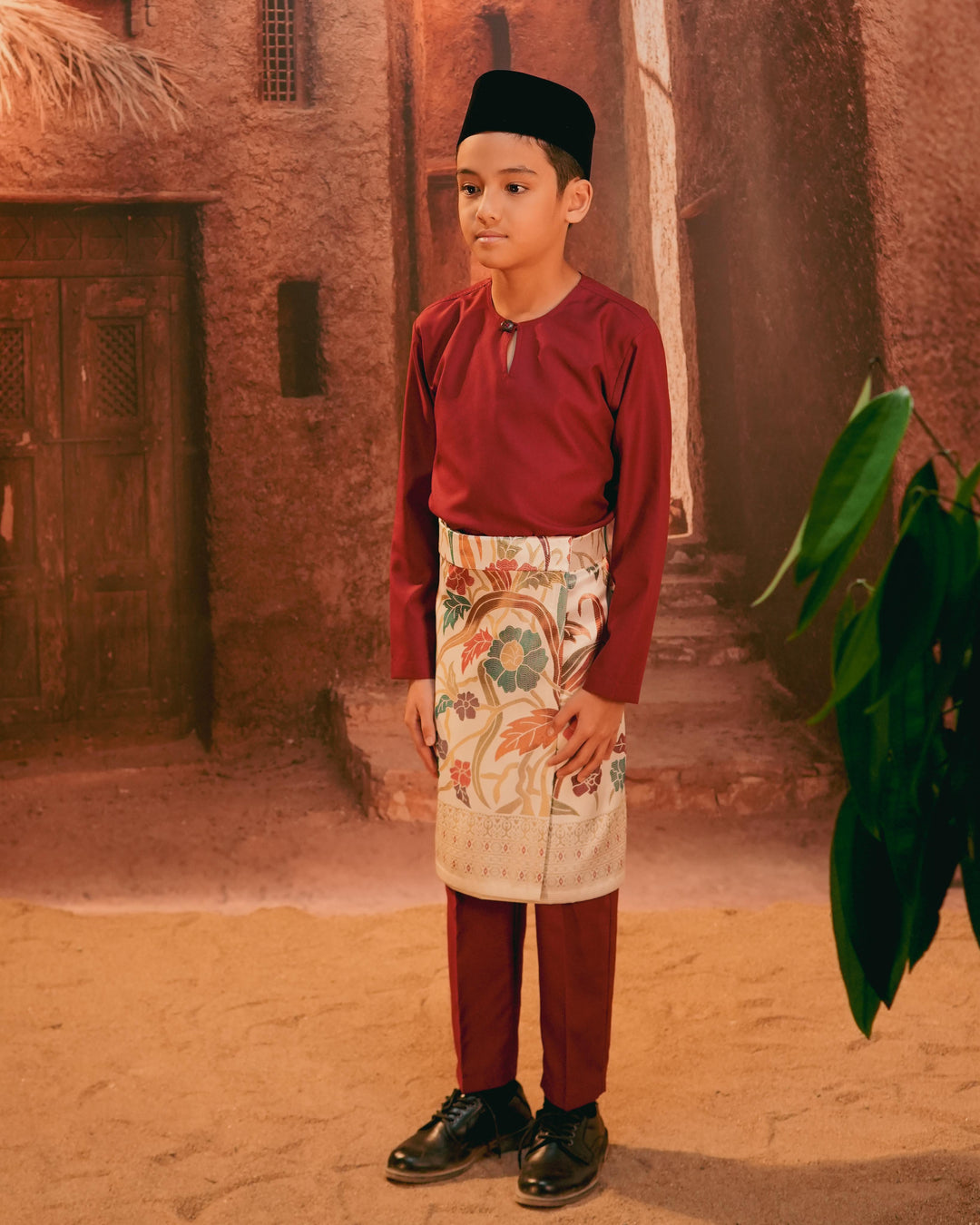 Anyaman Lestari Instant Sampin Kid - Offwhite & Mix