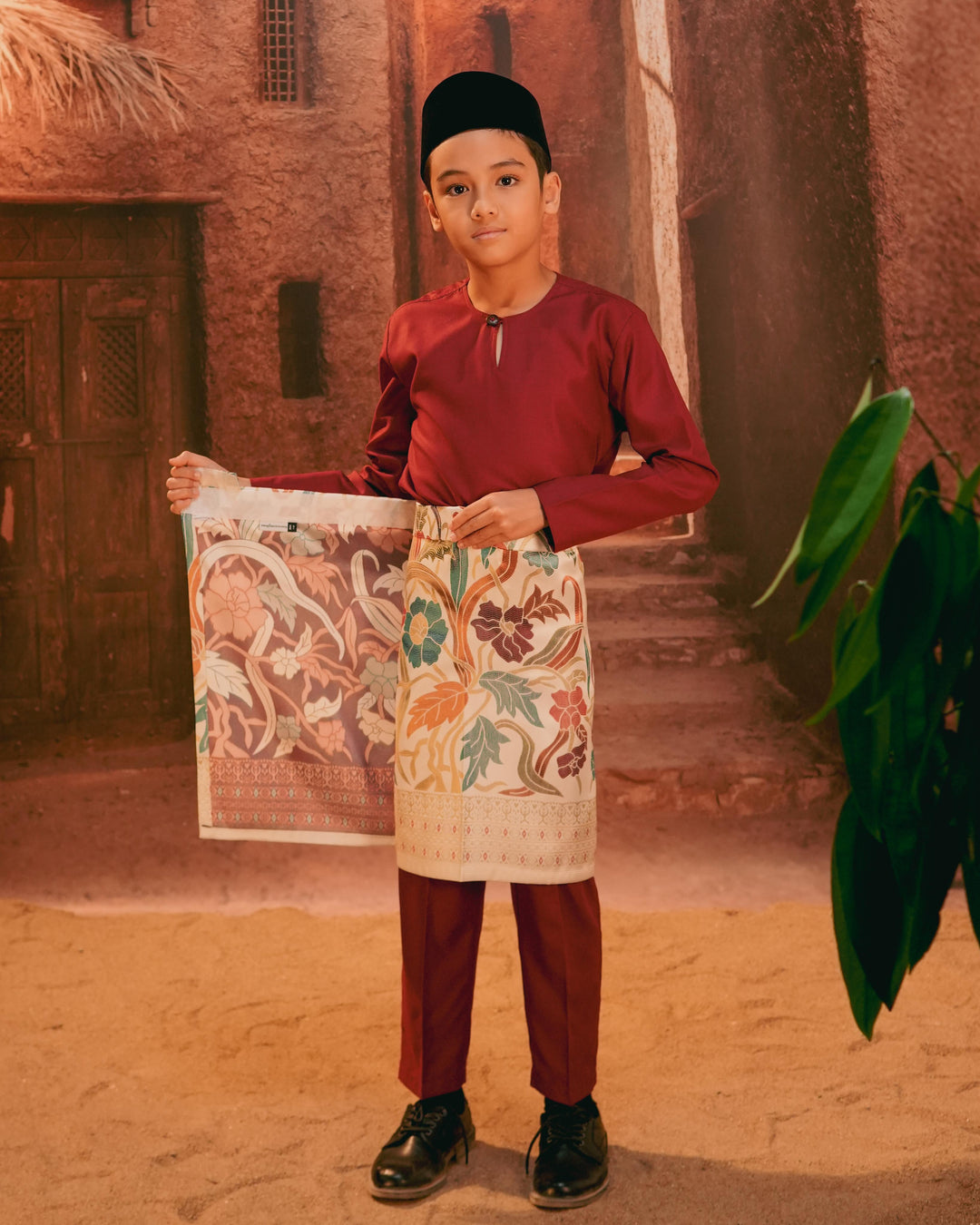 Anyaman Lestari Instant Sampin Kid - Offwhite & Mix