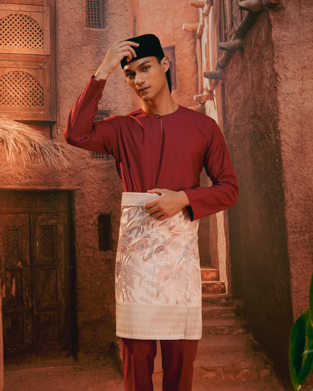 Bunga Raya Instant Sampin Adult - Soft Pink & Purple