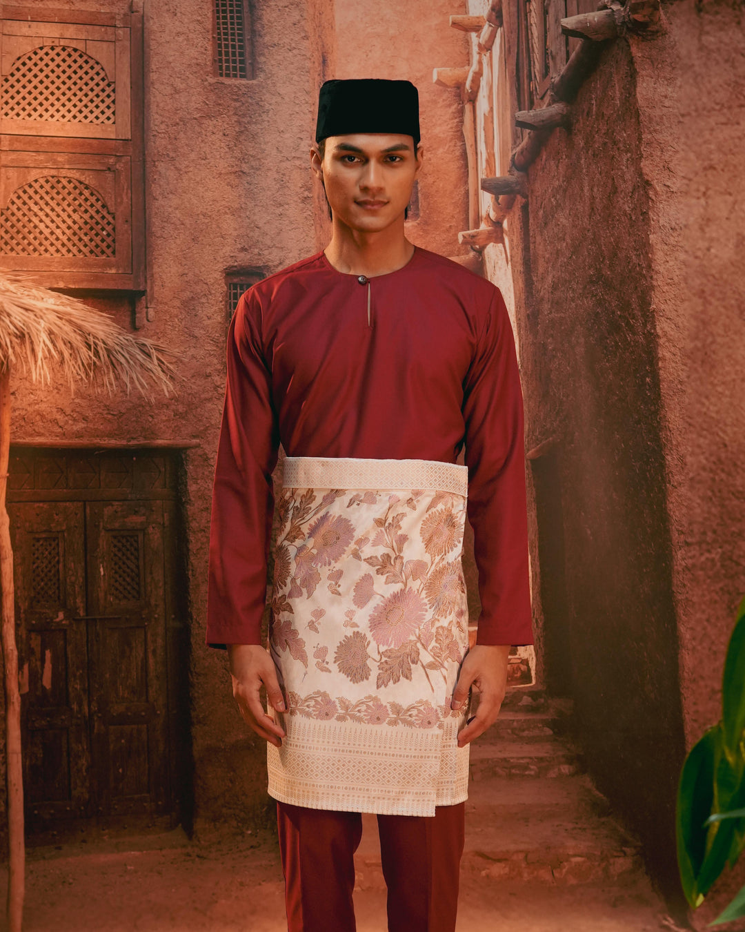 Kekwa Warisan Instant Sampin Adult - Soft Purple & Gold