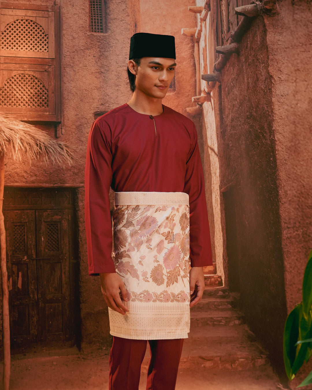 Kekwa Warisan Instant Sampin Adult - Soft Purple & Gold