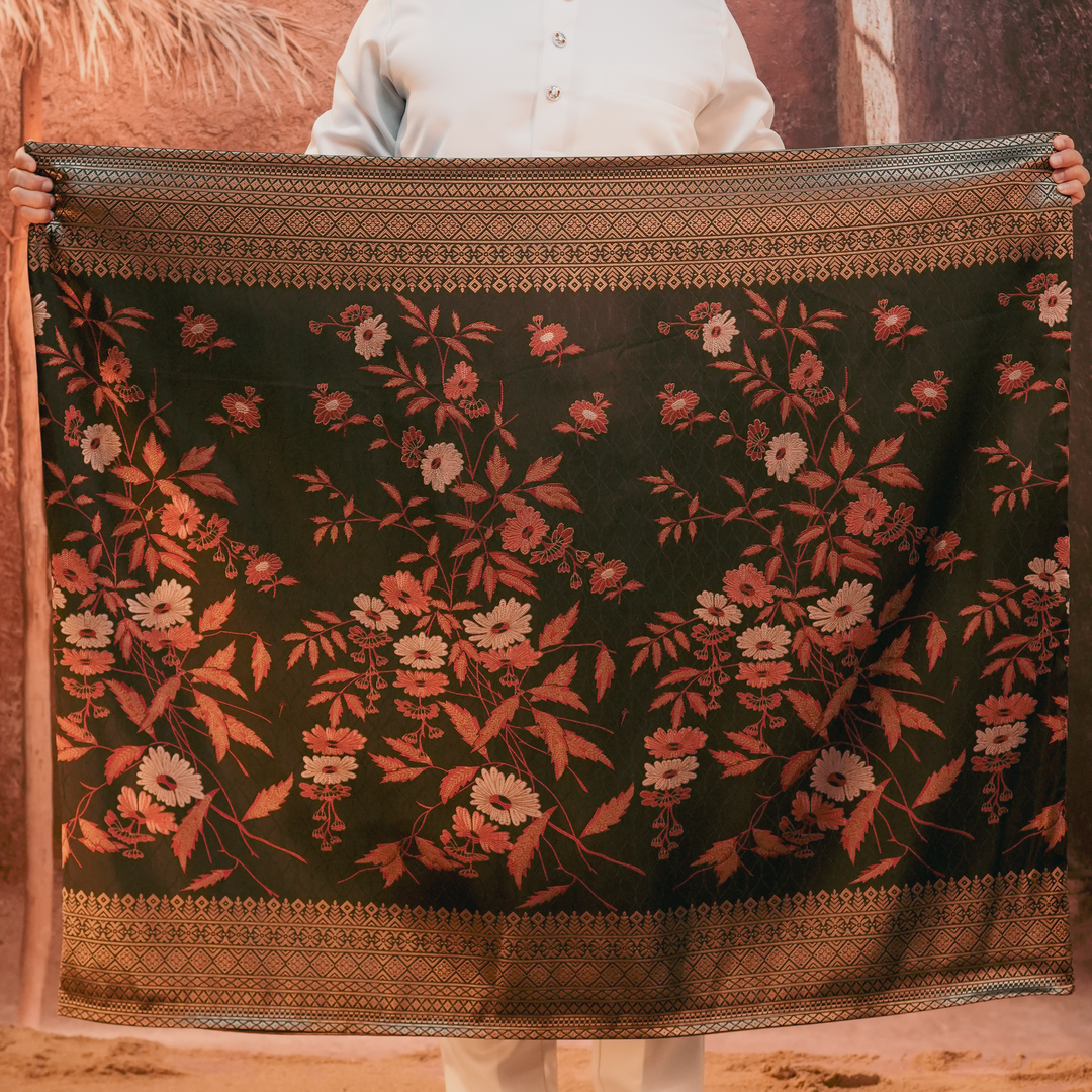 Seri Kenanga Original Sampin Adult - Maroon & Gold