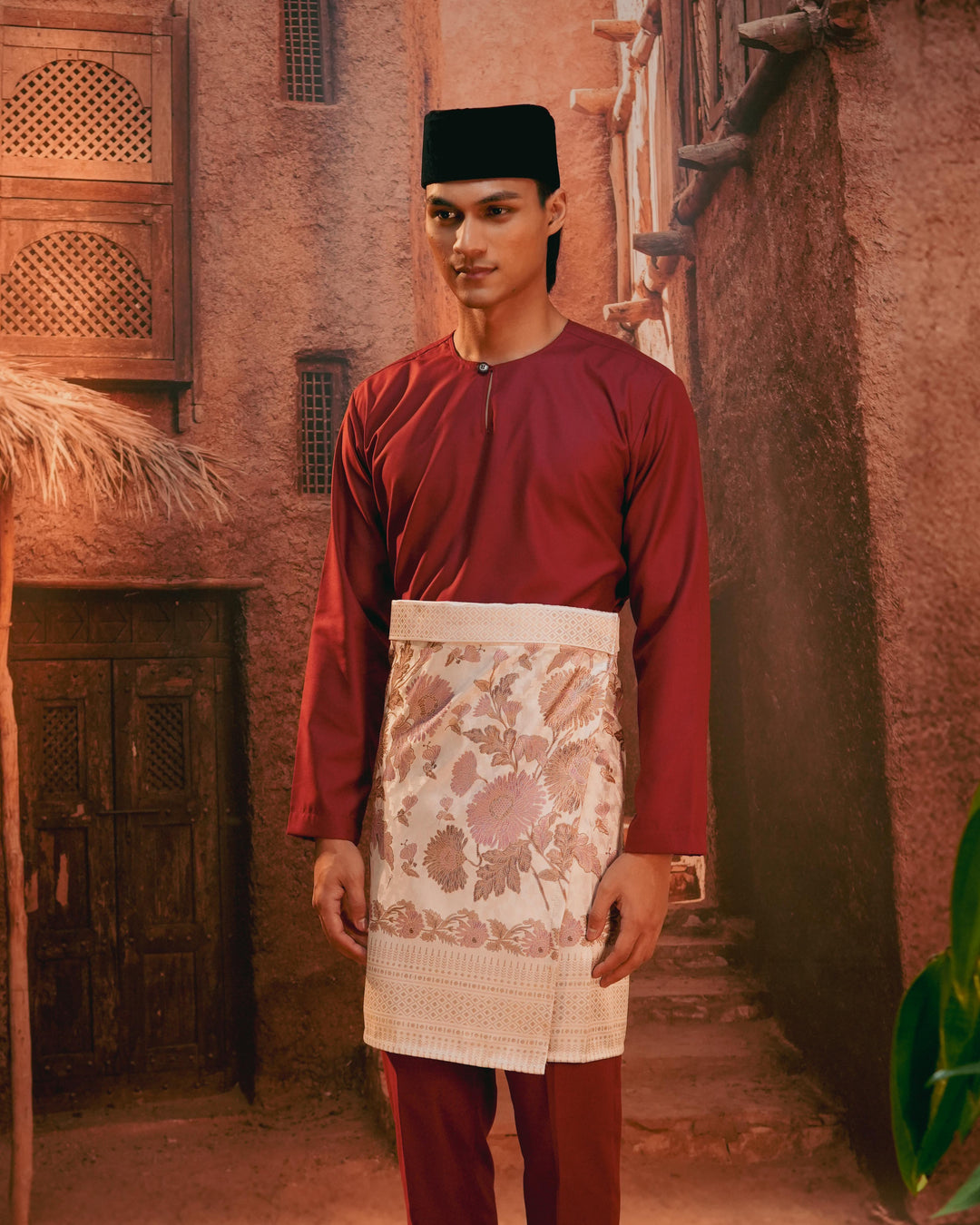 Kekwa Warisan Instant Sampin Adult - Soft Purple & Gold