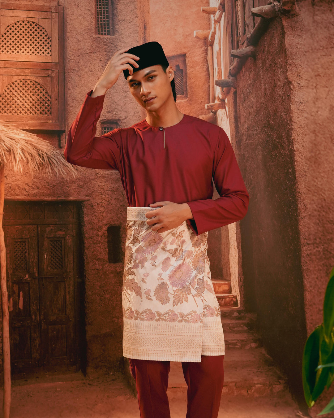 Kekwa Warisan Instant Sampin Adult - Soft Purple & Gold