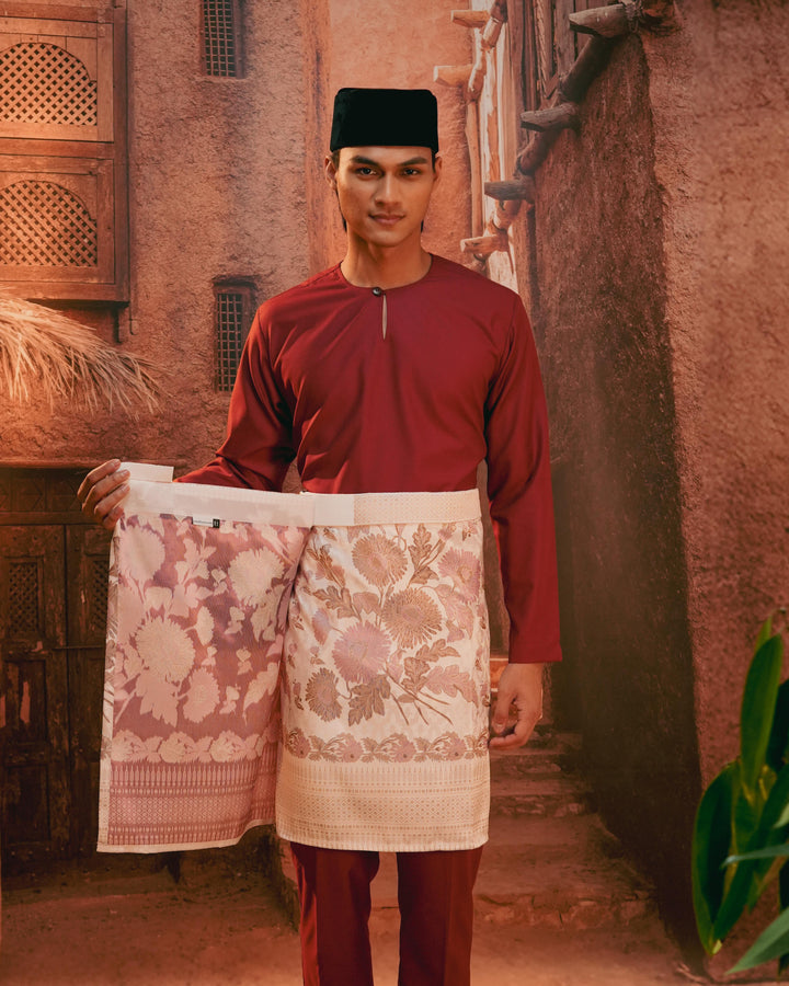 Kekwa Warisan Instant Sampin Adult - Soft Purple & Gold