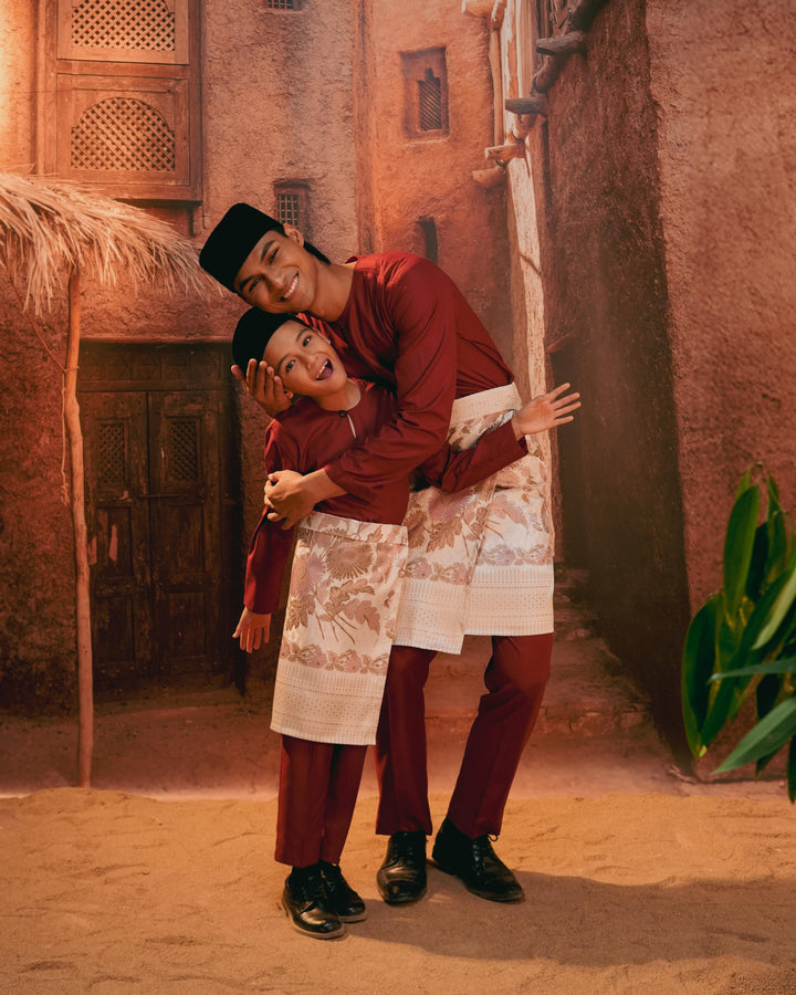 Kekwa Warisan Instant Sampin Kid - Soft Purple & Gold