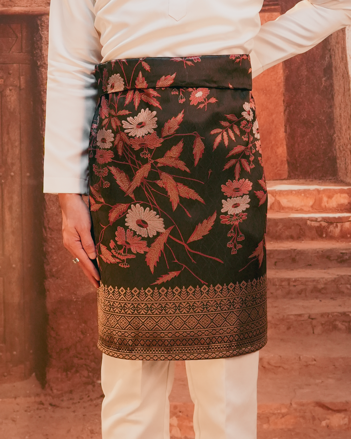 Seri Kenanga Original Sampin Adult - Maroon & Gold