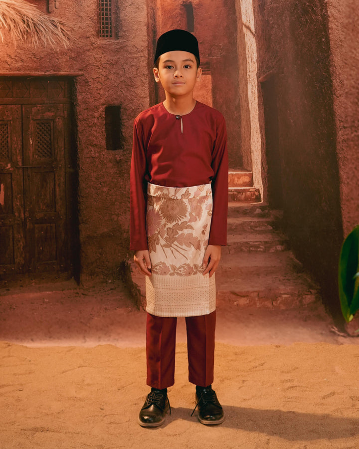 Kekwa Warisan Instant Sampin Kid - Soft Purple & Gold