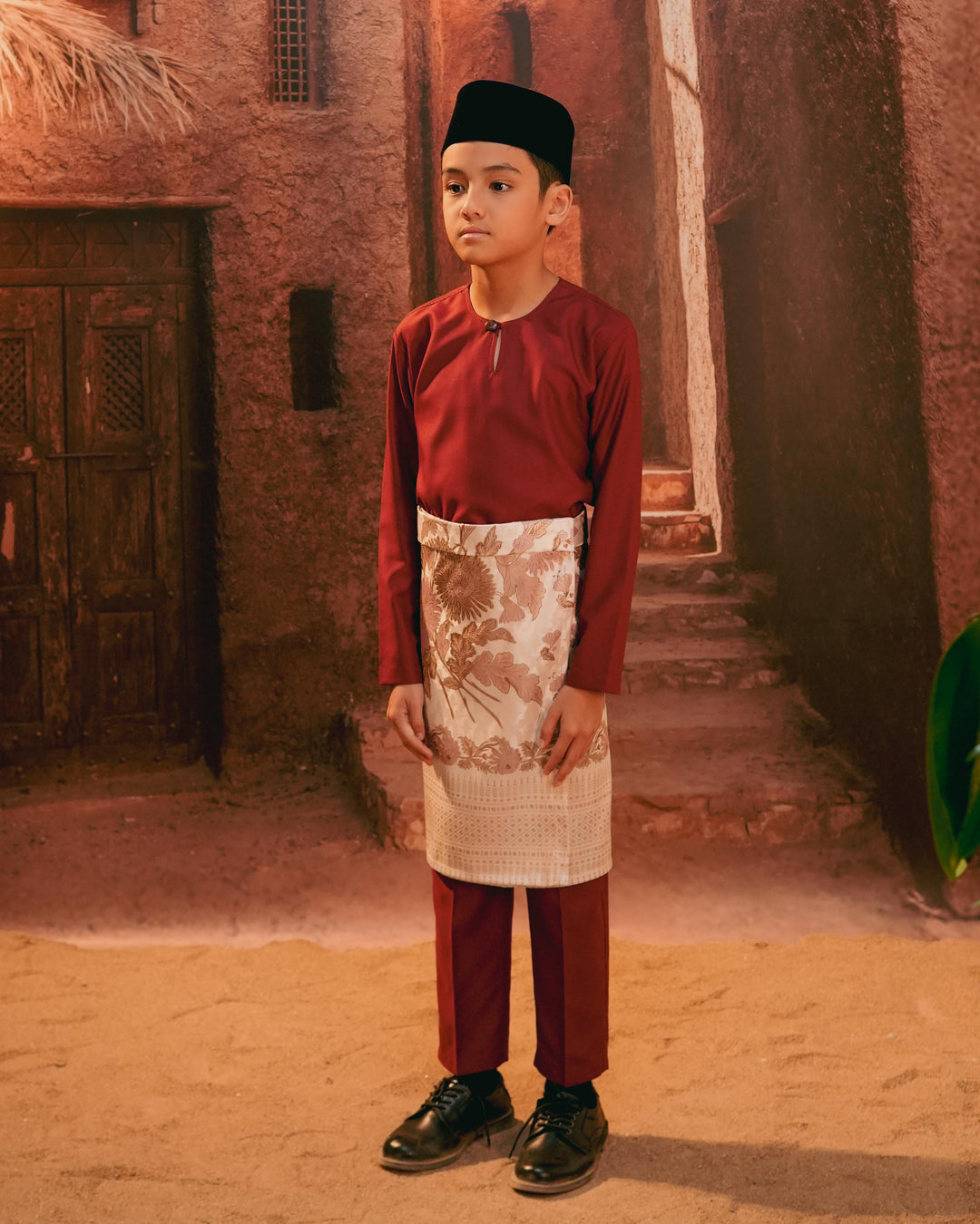 Kekwa Warisan Instant Sampin Kid - Soft Purple & Gold