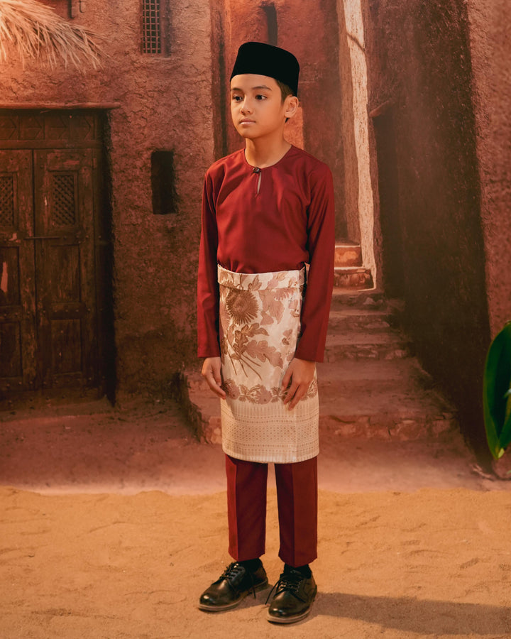 Kekwa Warisan Instant Sampin Kid - Soft Purple & Gold