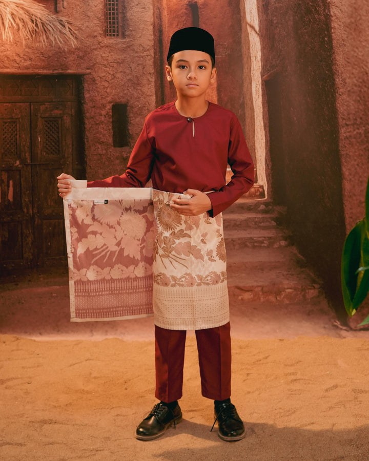 Kekwa Warisan Instant Sampin Kid - Soft Purple & Gold