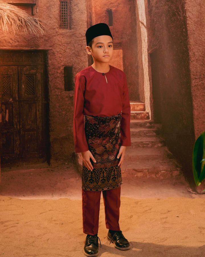 Seri Istana Instant Sampin Kid - Maroon & Gold