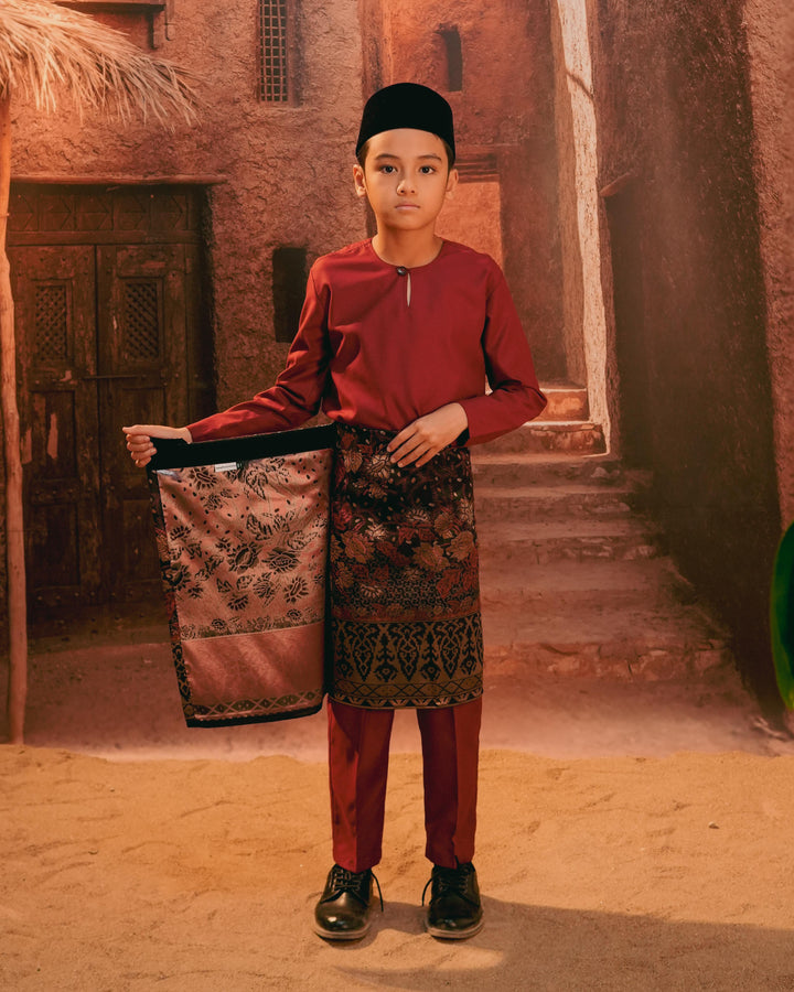 Seri Istana Instant Sampin Kid - Maroon & Gold
