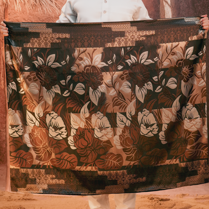 Leka Pantai Original Sampin Adult - Brown & Silver