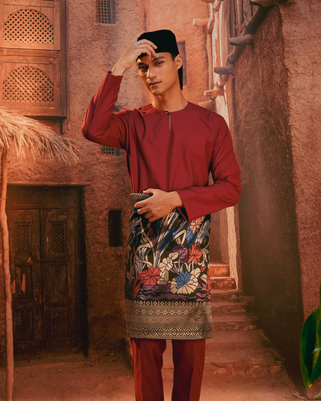 Padi Instant Sampin Adult - Navy Blue & Maroon