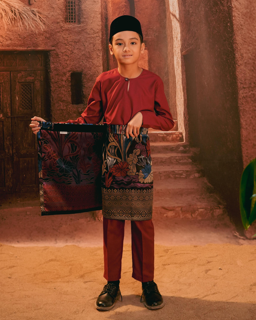 Padi Instant Sampin Kid - Navy Blue & Maroon