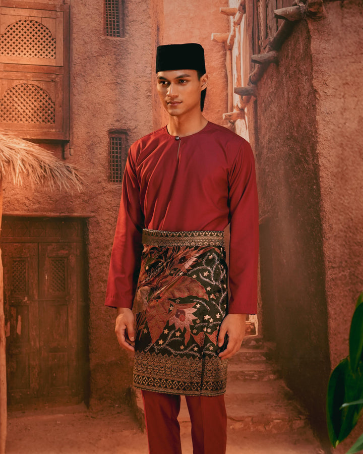 Bunga Seri Instant Sampin Adult - Maroon & Gold