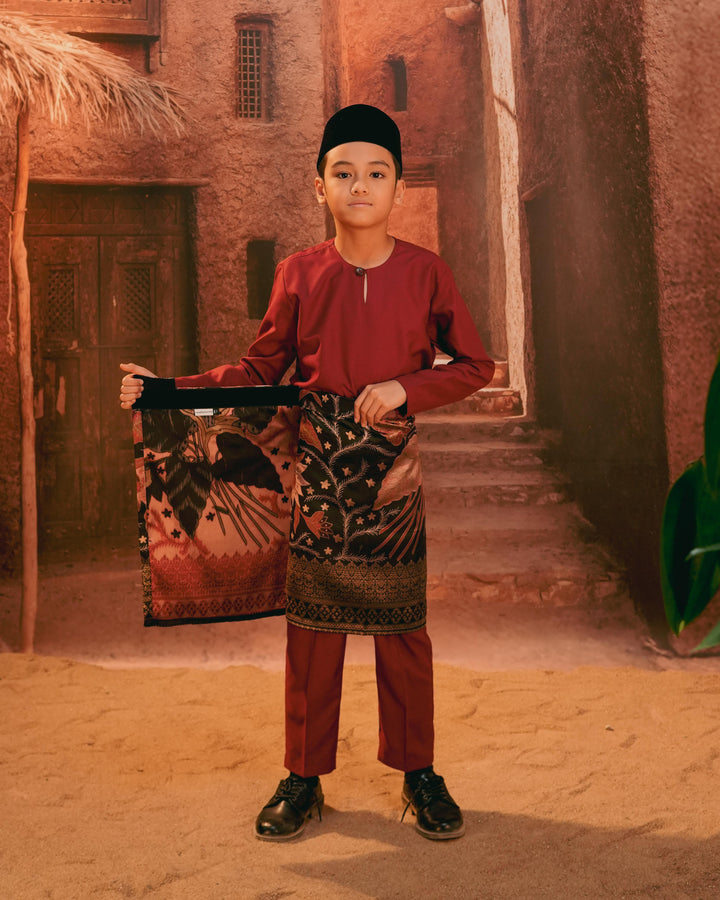 Bunga Seri Instant Sampin Kid - Maroon & Gold